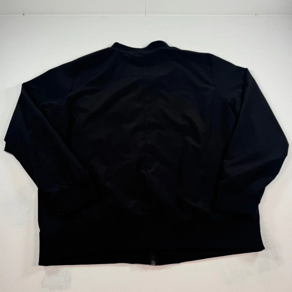 Banana Republic Mens XL Black Polyester Full Zip Bomber Jacket Outerwear